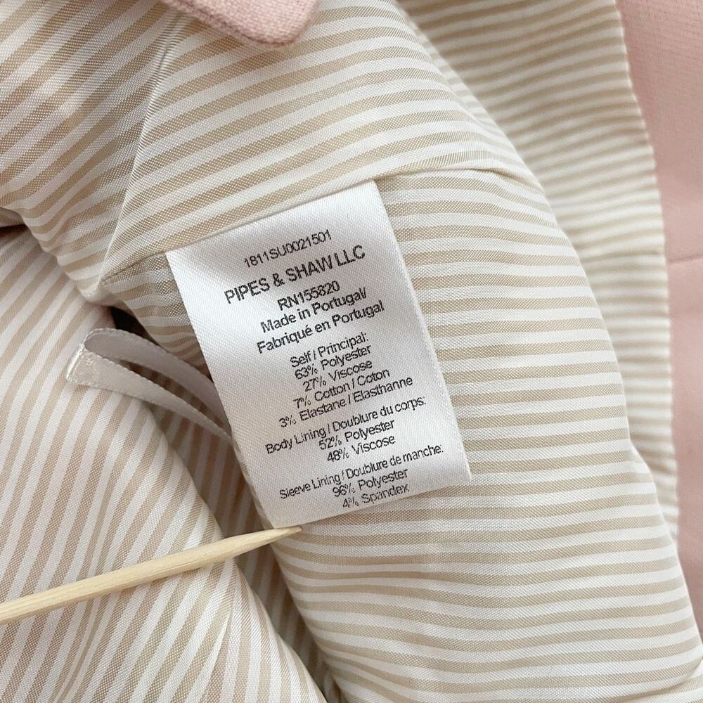 Veronica Beard Frayne Blazer Pink Double Breasted Size 12 - Picture 10 of 11